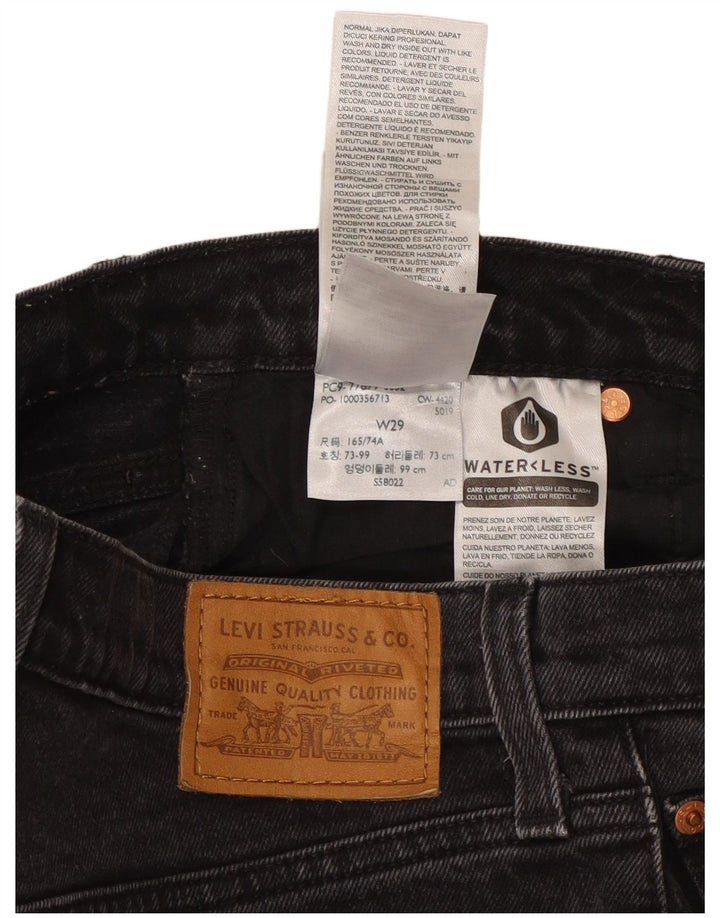 Shorts Vaqueros Levi's Mujer W29 Algodón Negro Mediano