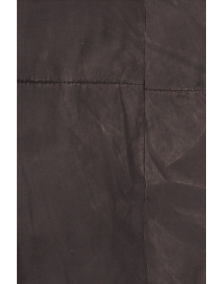 Superdry Abrigo acolchado extragrande con capucha para mujer, talla 40, poliéster gris pequeño