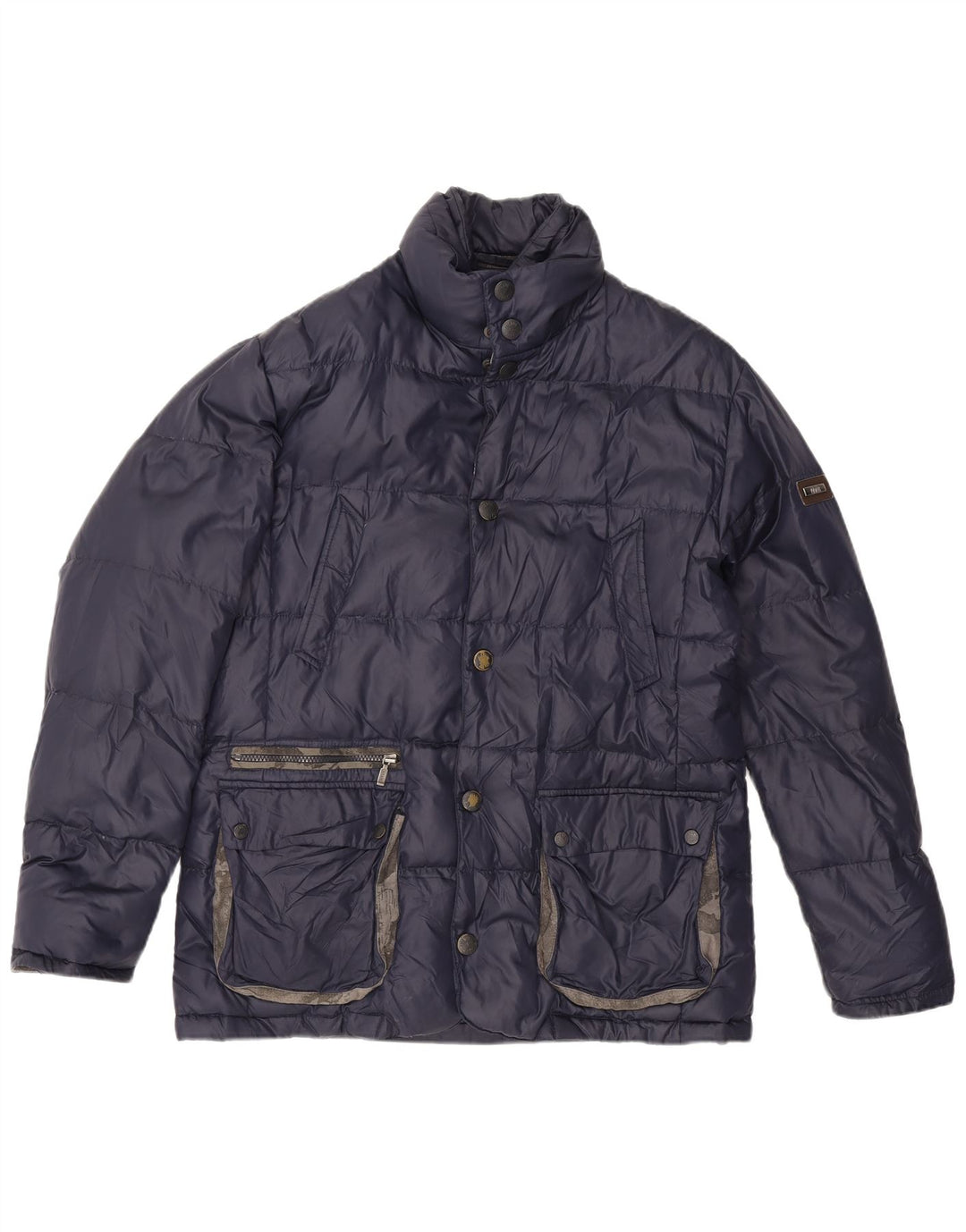 ALVIERO MARTINI Chaqueta acolchada para hombre IT 52 XL Azul marino Nylon