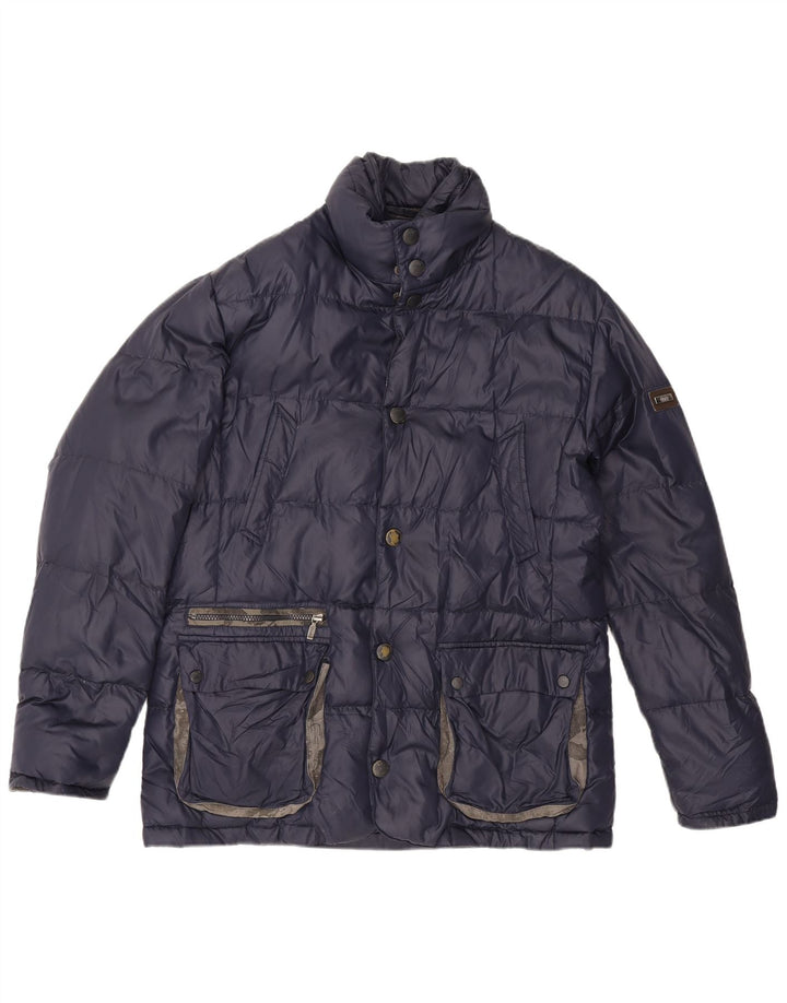 ALVIERO MARTINI Chaqueta acolchada para hombre IT 52 XL Azul marino Nylon