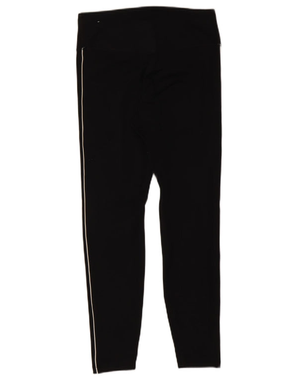 Nike Leggings cortos con gráfico Dri Fit para mujer UK 12 Mediano Negro Poliéster