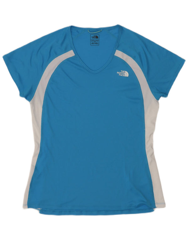 The North Face Camiseta para mujer Top UK 44 Grande Azul Colorblock Poliéster