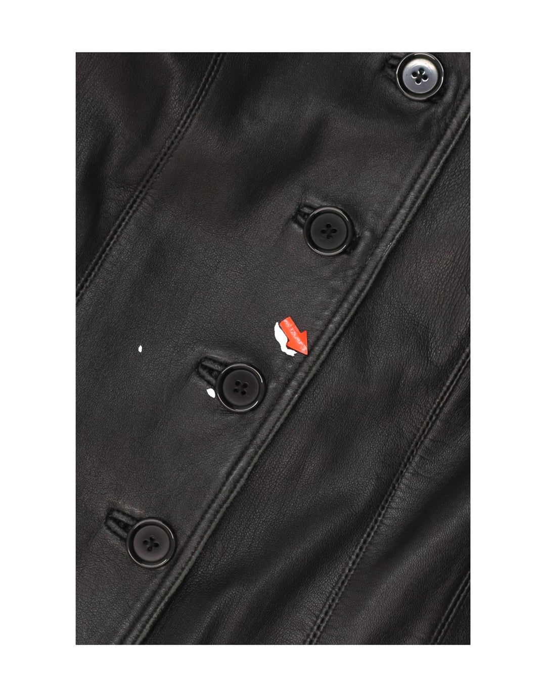 WALLACE SACKS Womens Leather Jacket UK 12 Medium Black Vintage Wallace Sacks and Second-Hand Wallace Sacks from Messina Hembry 