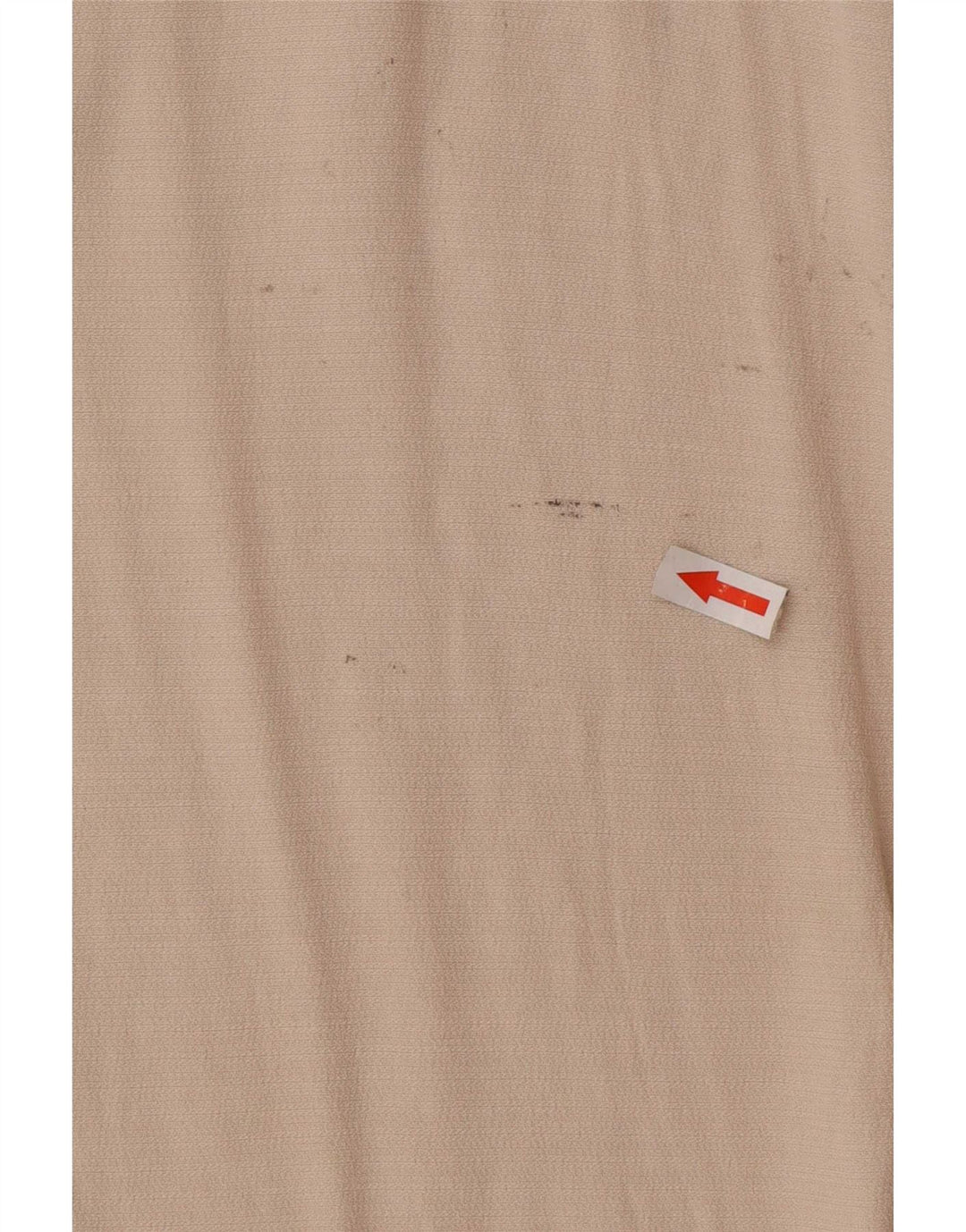 Zara Mujer Top Túnica Extragrande UK 10 Small Beige Poliéster