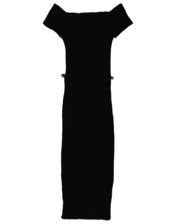 Lipsy Womens by Michelle Keegan Vestido ajustado con hombros descubiertos UK 8 Small Negro