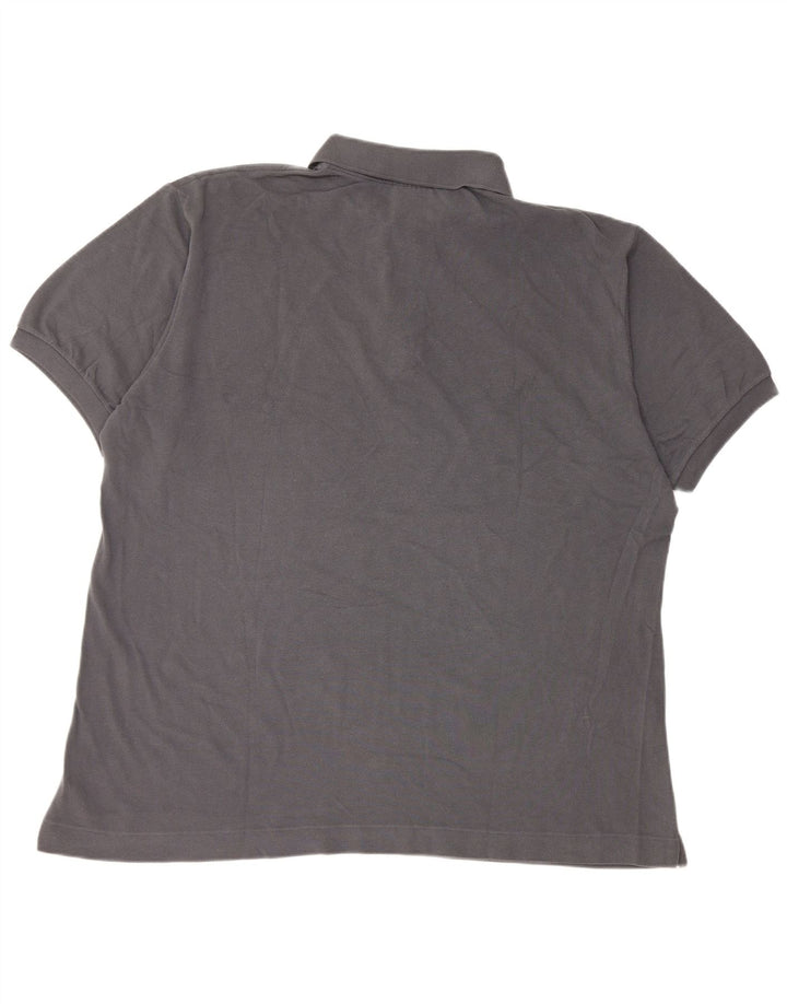 Polo Lacoste para hombre talla 7 2XL algodón gris