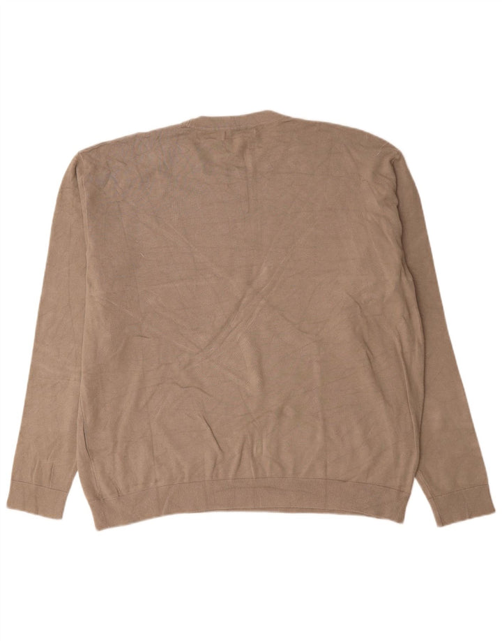 Zara Hombre Jersey Cuello Redondo Jersey XL Gris Viscosa