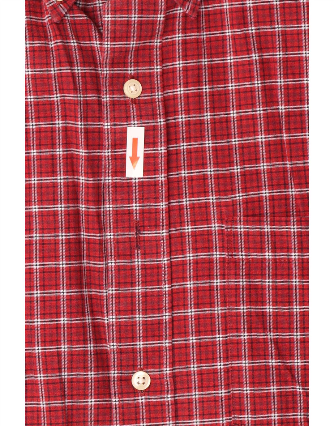 Camisa para hombre Izod Algodón a cuadros burdeos mediano