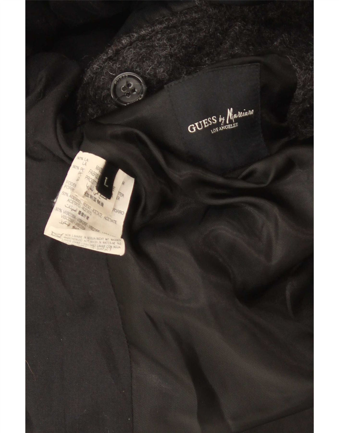Guess Abrigo para hombre Reino Unido 40 Lana gris grande