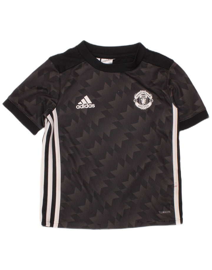 ADIDAS Camiseta gráfica Manchester United para niños 4-5 años Negro
