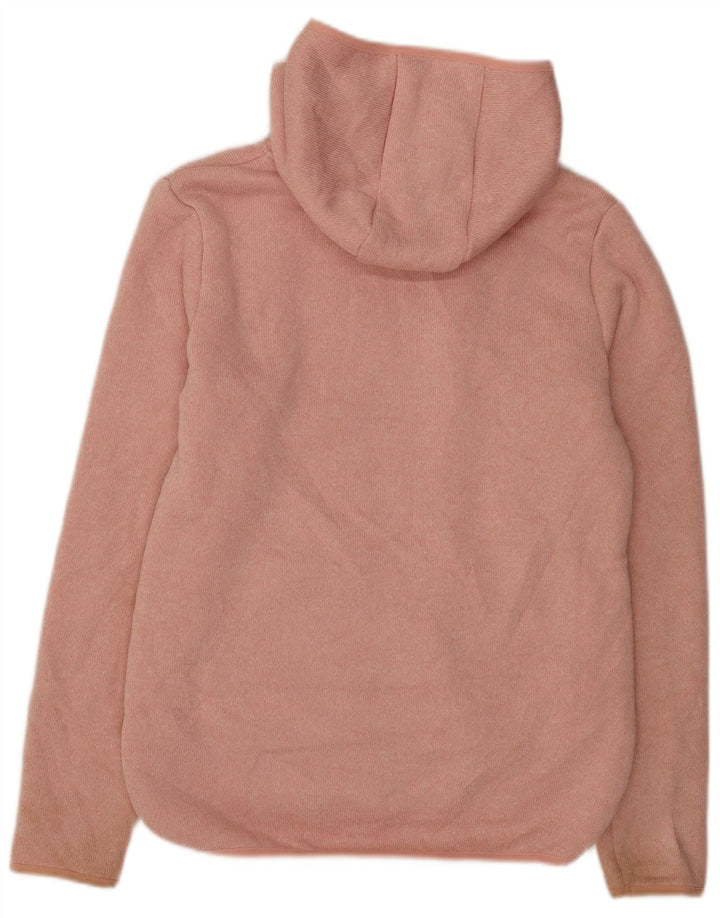 Roxy Suéter con capucha Sherpa Zip para mujer UK 46 Grande Poliéster rosa
