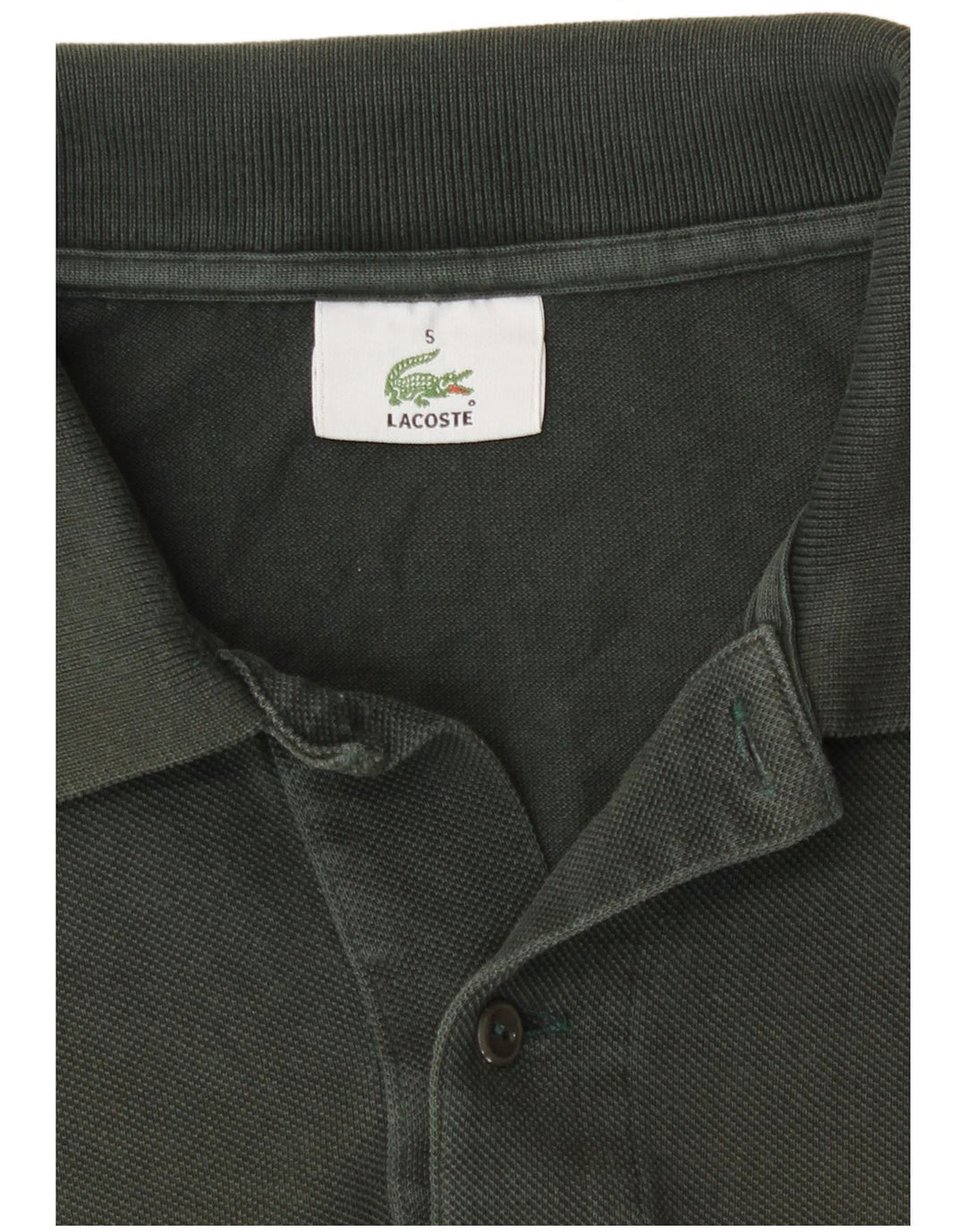 Lacoste Polo para hombre US 5 grande verde algodón