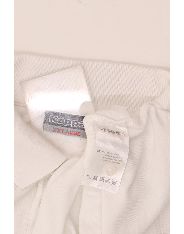 KAPPA Polo Hombre 2XL Algodón Blanco