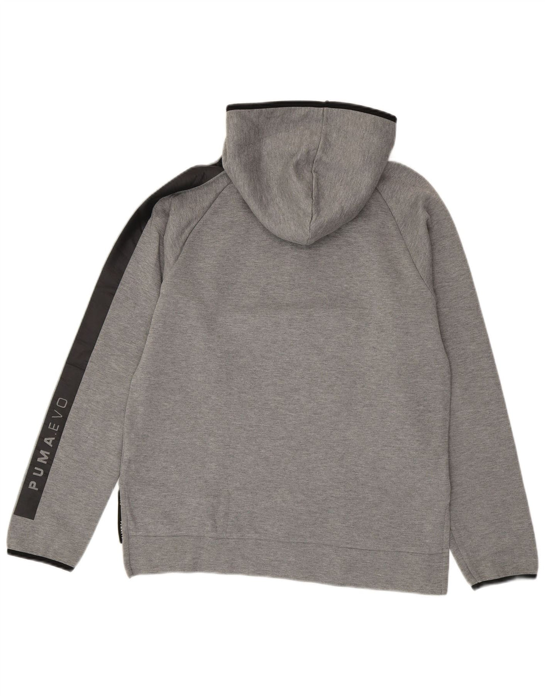 Puma Hombre Zip Neck Sudadera con capucha Jumper Small Gris Algodón