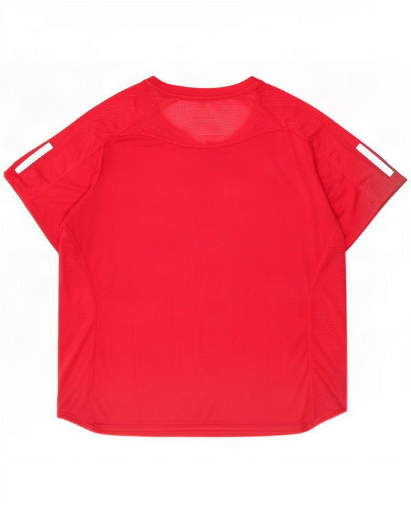 Adidas Mujer Aeroready Camiseta Top UK 32/34 4XL Rojo Poliéster