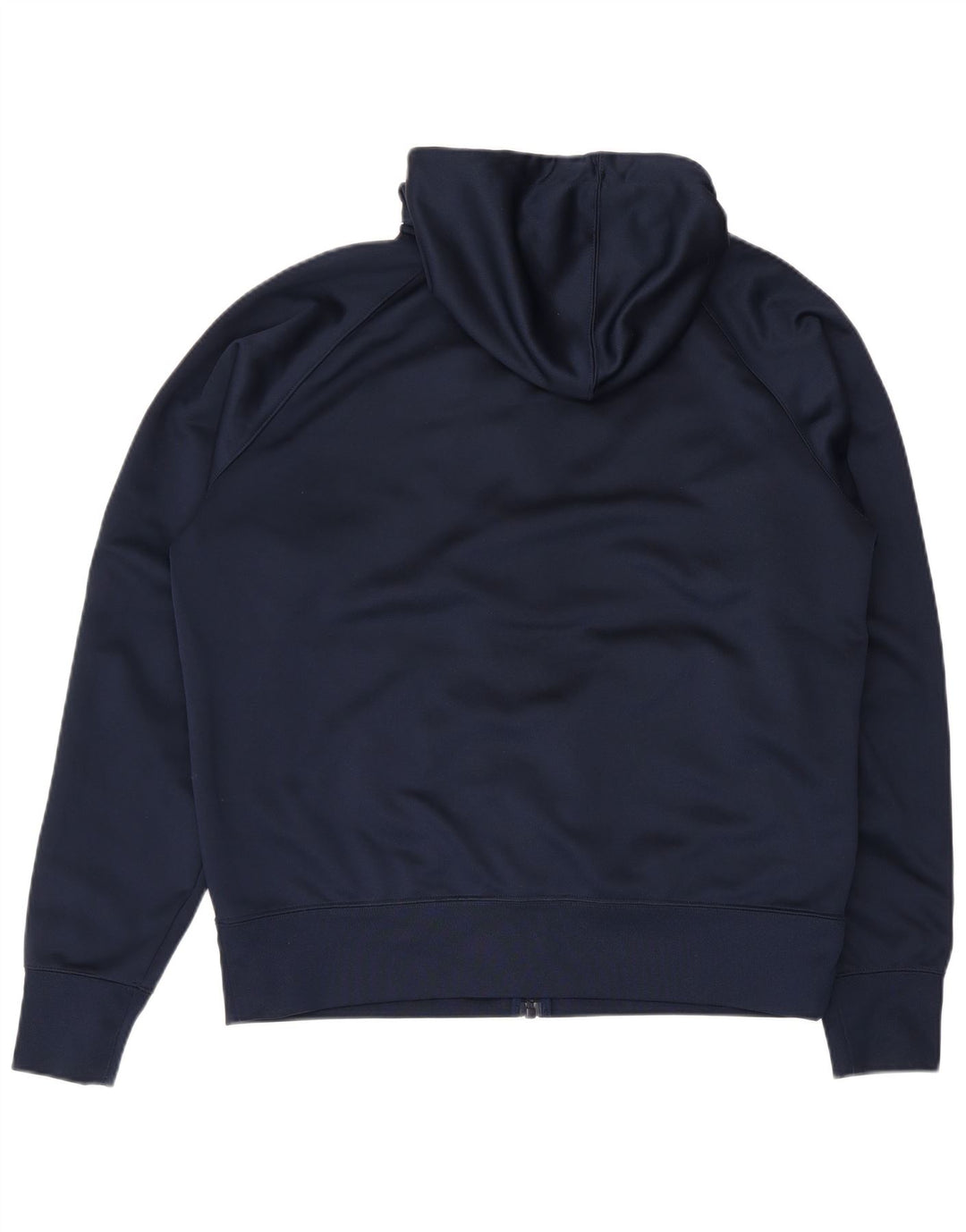 Nike - Sudadera con capucha y cremallera para hombre, talla grande, color azul marino, poliéster
