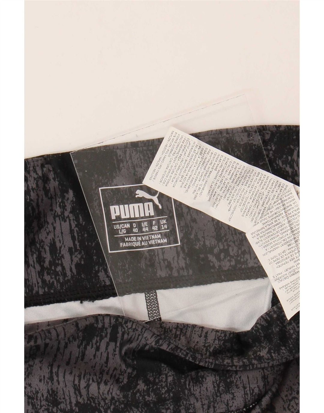 Puma - Leggings para mujer (talla 40), color negro, poliéster teñido anudado