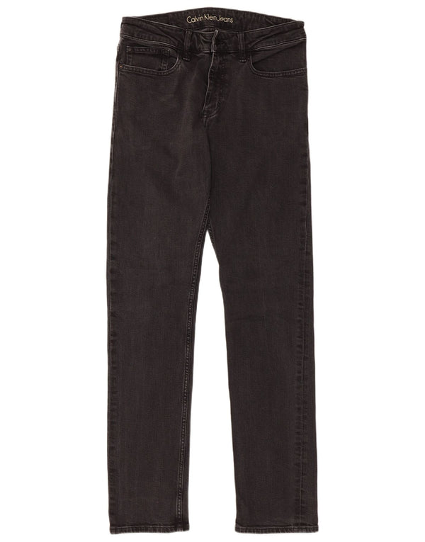 Calvin Klein Jeans rectos ajustados para hombre W31 L32 Algodón negro