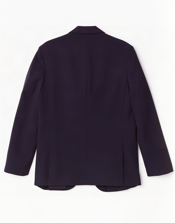 Boggi Chaqueta tipo blazer de 2 botones para hombre IT 52 XL Lana virgen azul marino
