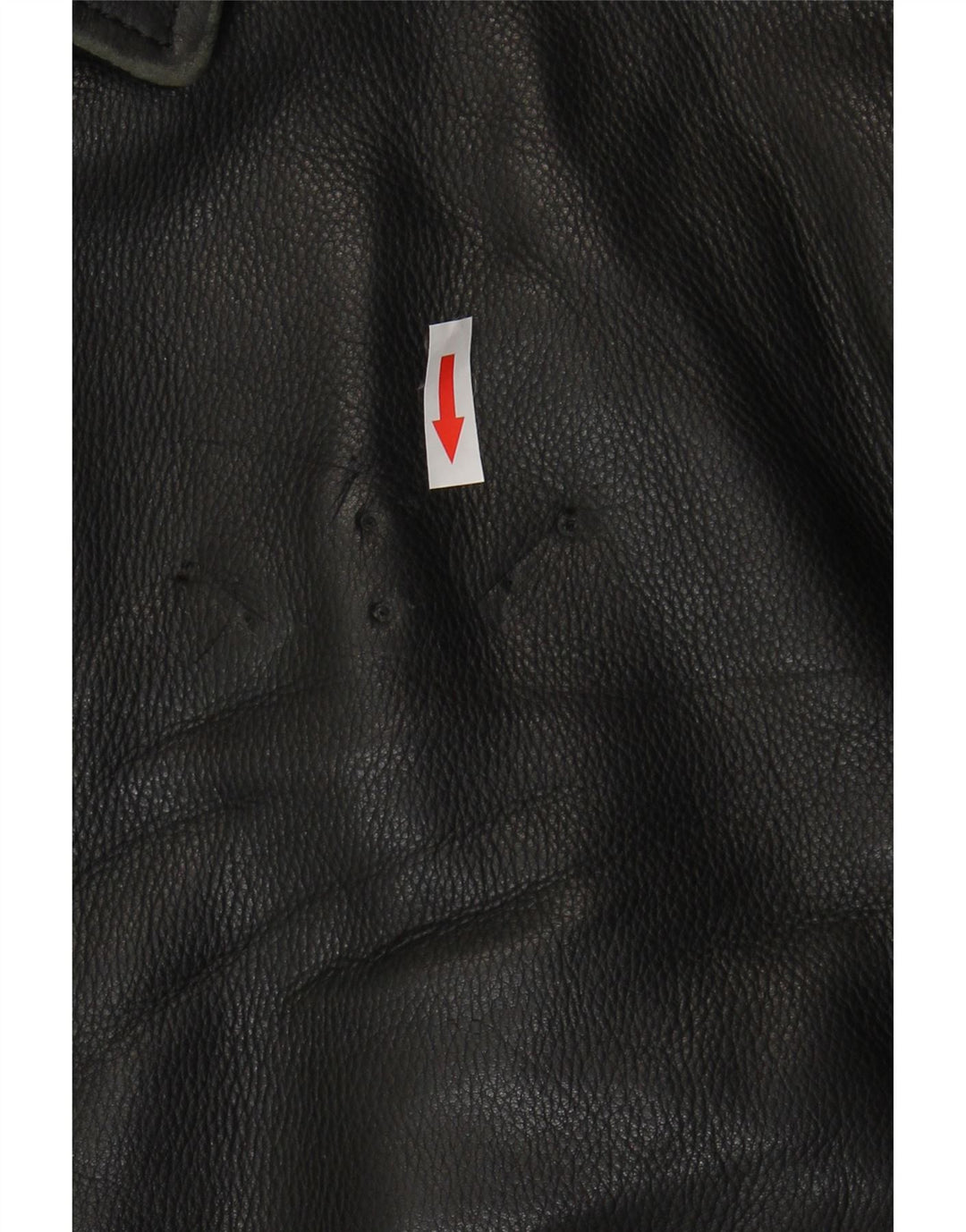 Vintage chaqueta de cuero para hombre Reino Unido 44 2XL negro