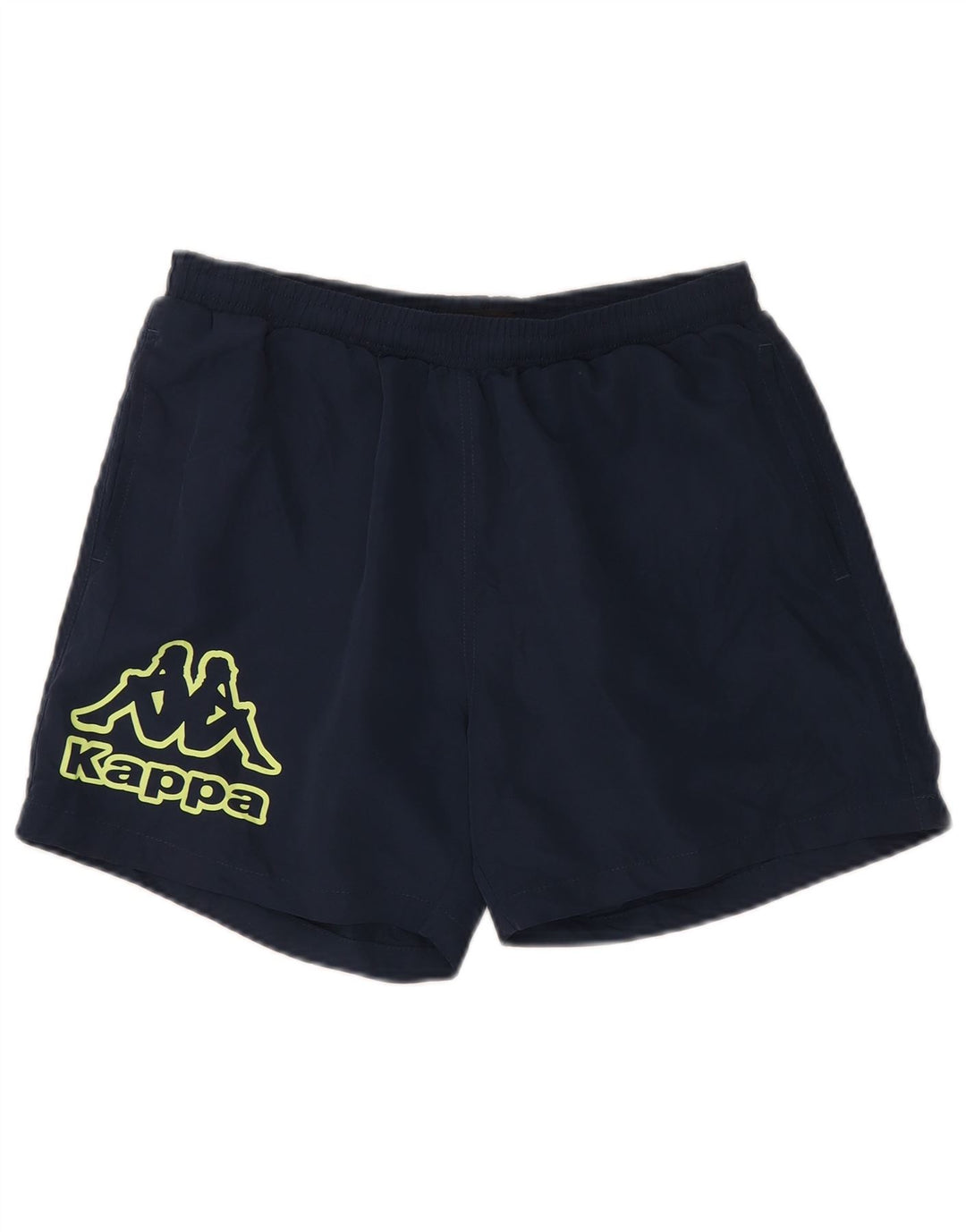 Kappa Mens Graphic Sport Shorts Medium Azul Marino Poliéster