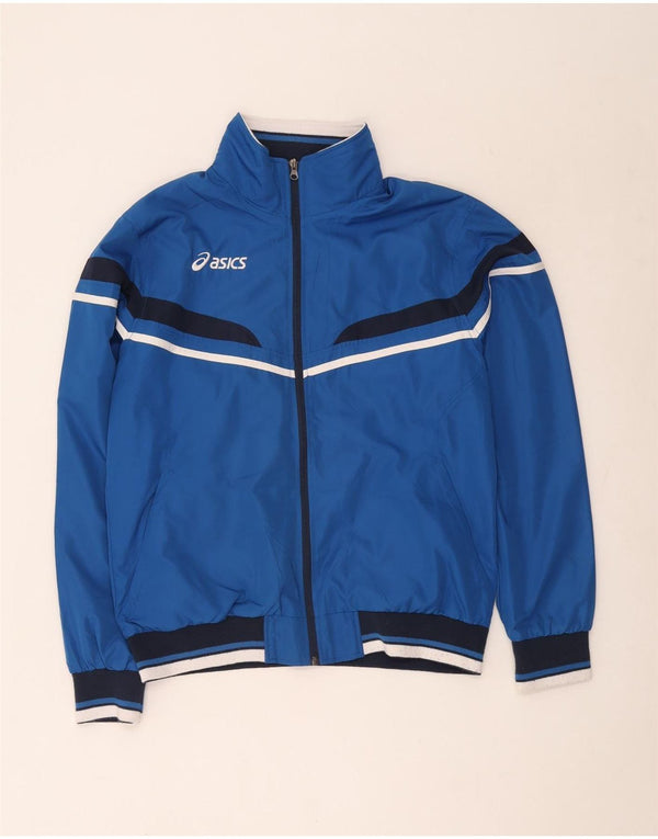 Asics Chaqueta Bomber para Hombre UK 42 XL Poliéster Color Block Azul