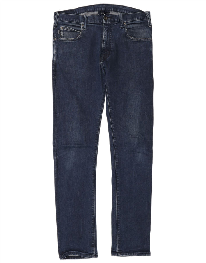 ARMANI Vaqueros Slim Hombre W30 L32 Algodón Azul