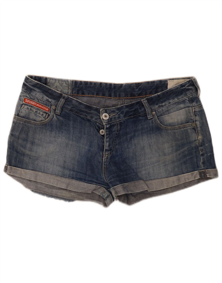Pantalones cortos vaqueros Superdry para mujer W32 Algodón azul grande