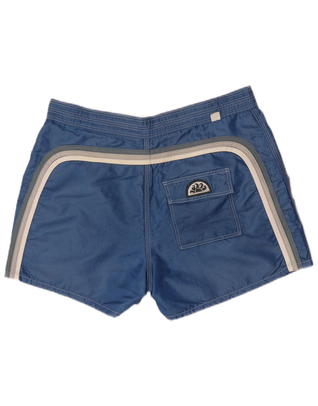 Sundek Bañador para hombre, talla grande, nailon azul