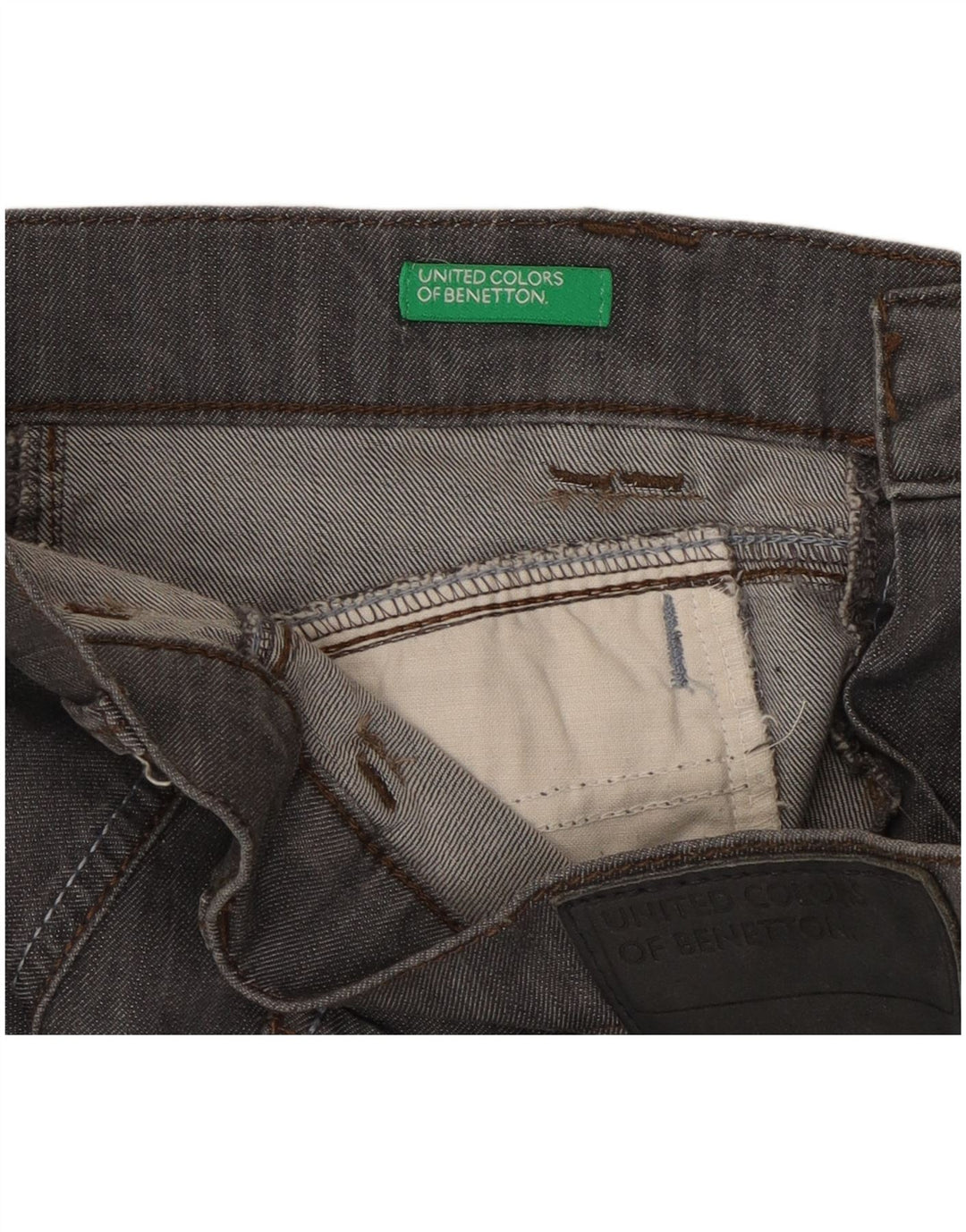 Vaqueros Capri Mujer Benetton W32 L21 Gris