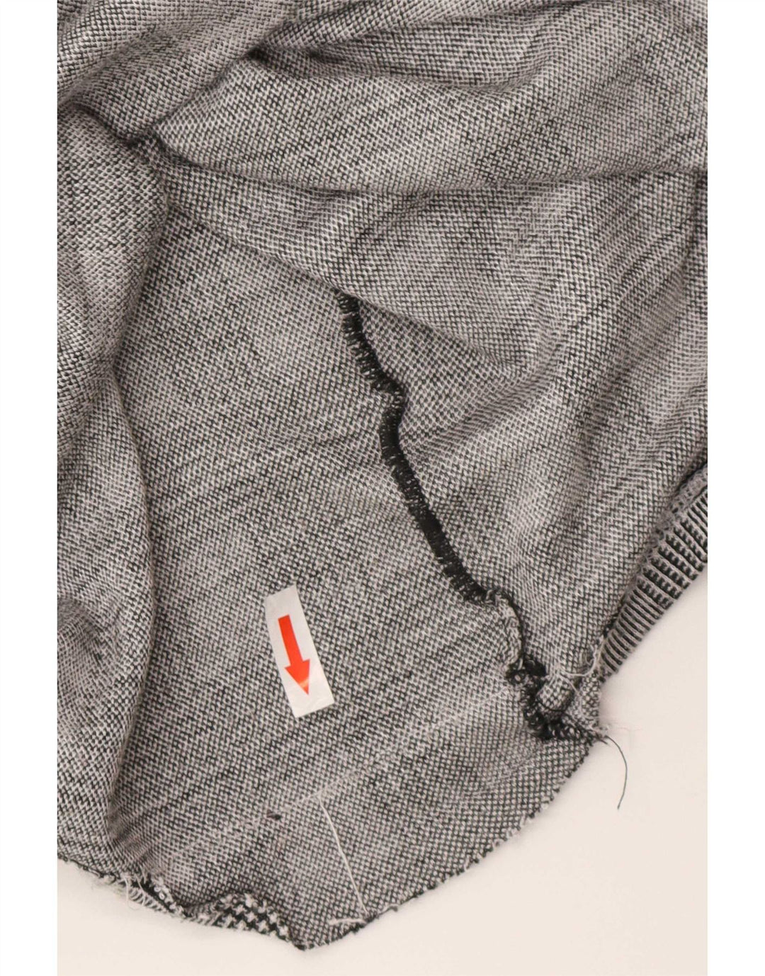 Zara Blusa de Manga Larga para Mujer Top UK 40 Medium Grey Check Classic