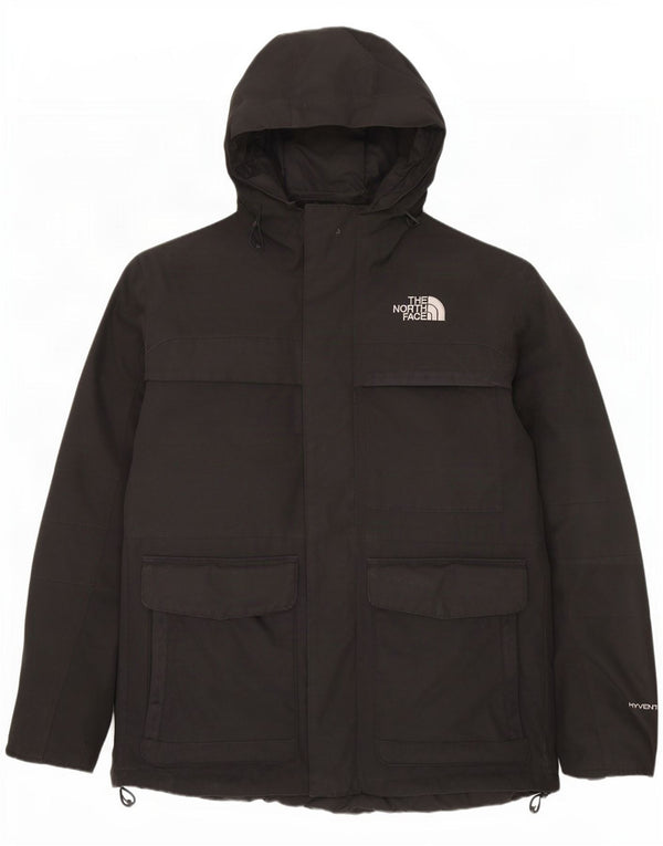 The North Face Parka con capucha para hombre, talla 40, poliéster negro grande