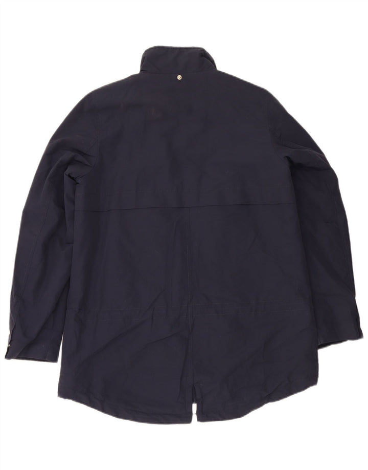 Mango Mujer Parka Chaqueta UK 10 Small Azul Marino