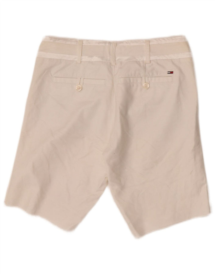 Pantalones Cortos Chinos Tommy Hilfiger Mujer W30 Algodón Blanco Mediano