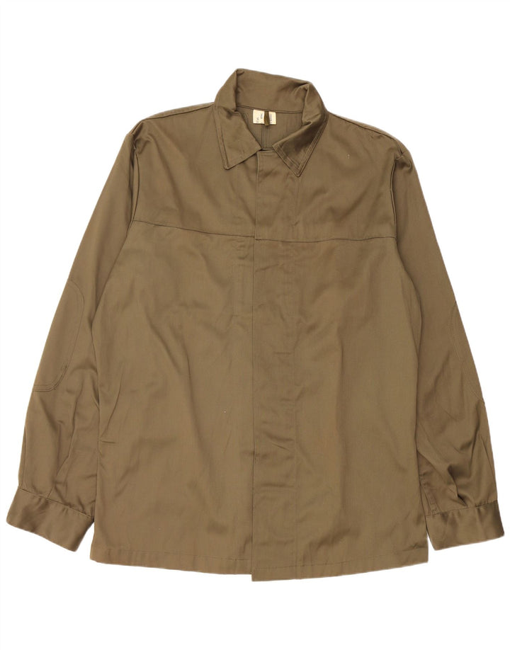 Camisa militar vintage para hombre XL Caqui