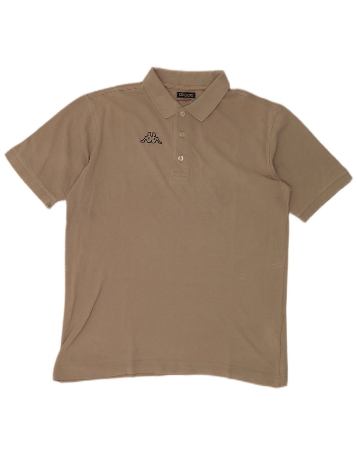 KAPPA Polo Hombre Grande Gris Algodón