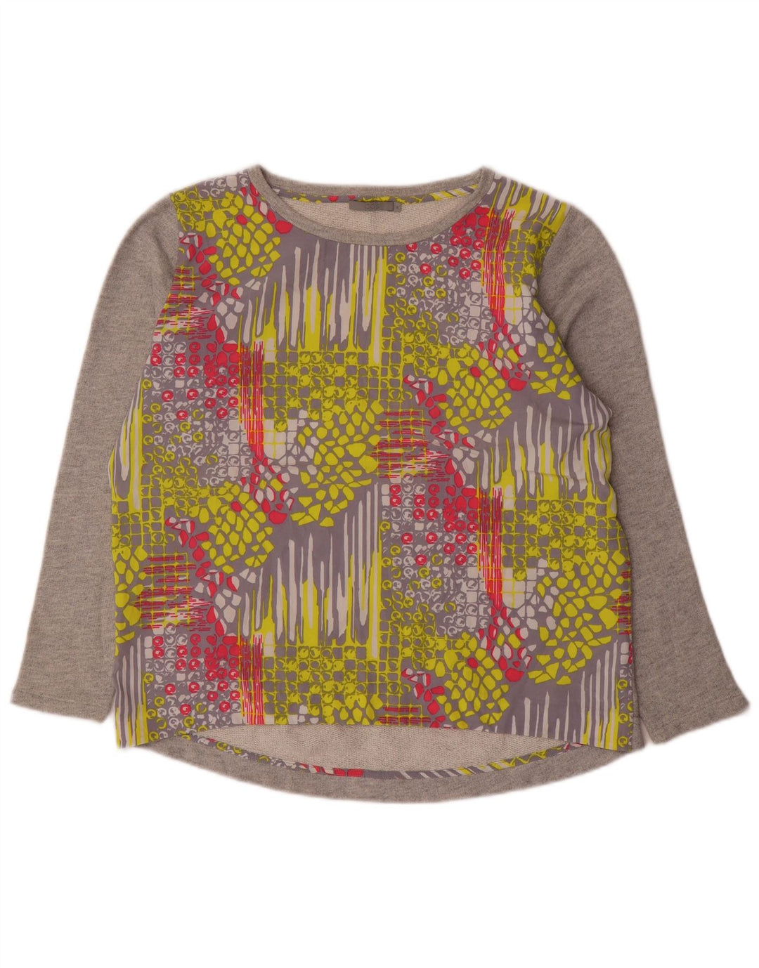 Cos Sudadera para mujer Jumper UK 14 Algodón geométrico gris medio