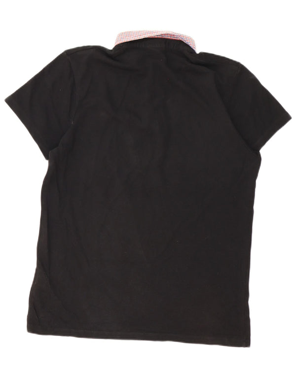 Polo Jack & Jones para hombre de algodón negro grande