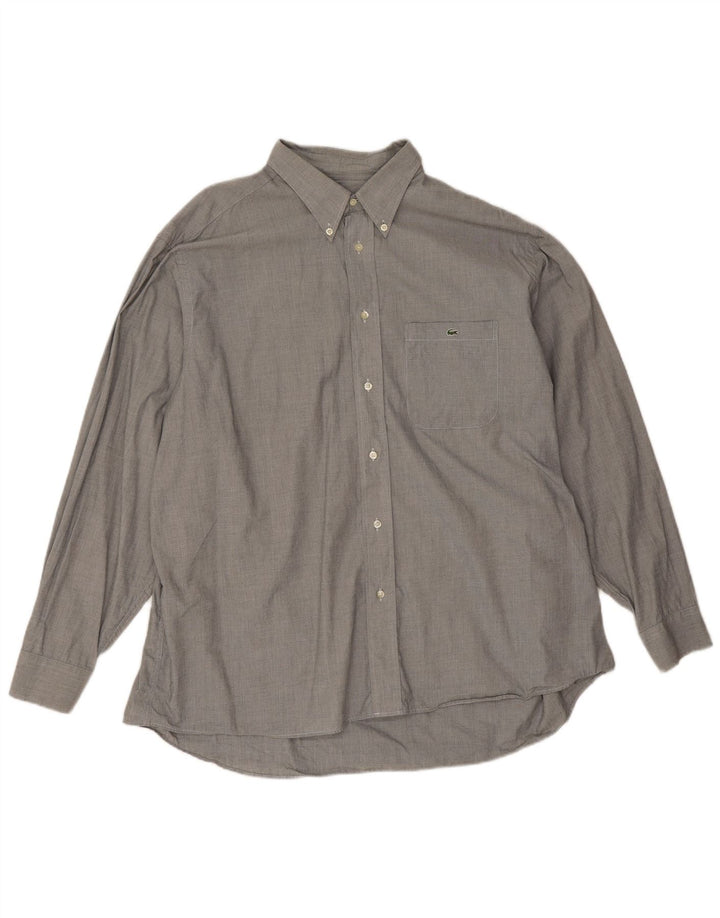 Camisa Lacoste Hombre Talla 45 XL Algodón Gris
