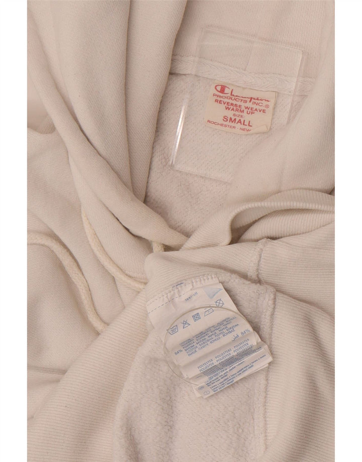 Champion Sudadera Con Capucha Para Hombre Jersey Pequeño De Algodón Blanco