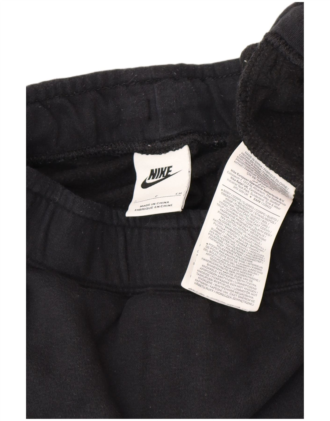 Nike Hombre Pantalones De Chándal Gráfico Joggers Pequeño Algodón Negro