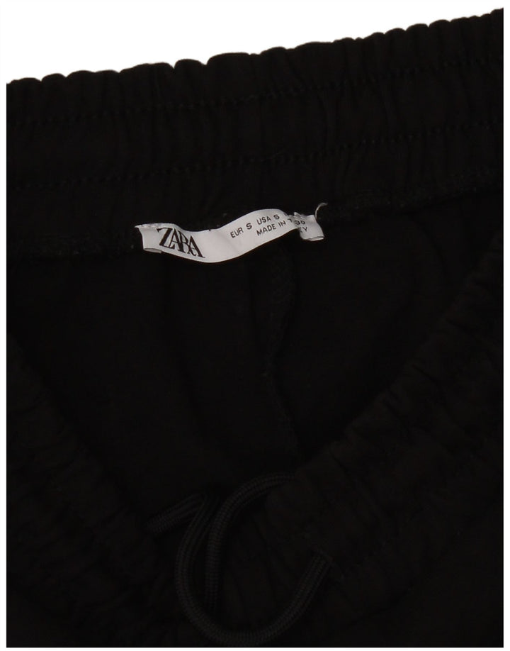 Zara Hombre Shorts Deportivos Pequeños Negro