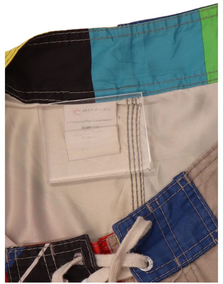 Rip Curl - Bañador para hombre, tamaño mediano, multicolor, poliéster con bloques de color