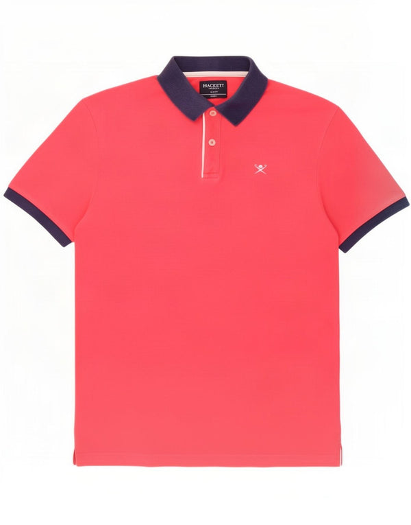 Hackett Polo Slim Fit De Algodón Rosa Medio |