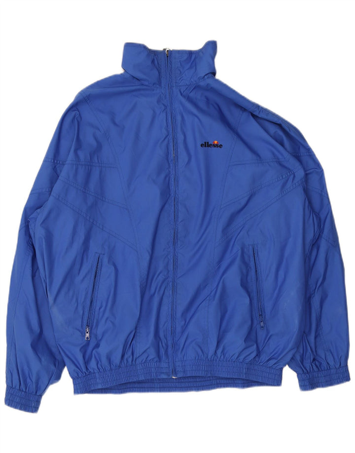 Ellesse Mens Chándal Top Chaqueta UK 38 Azul Medio Poliéster