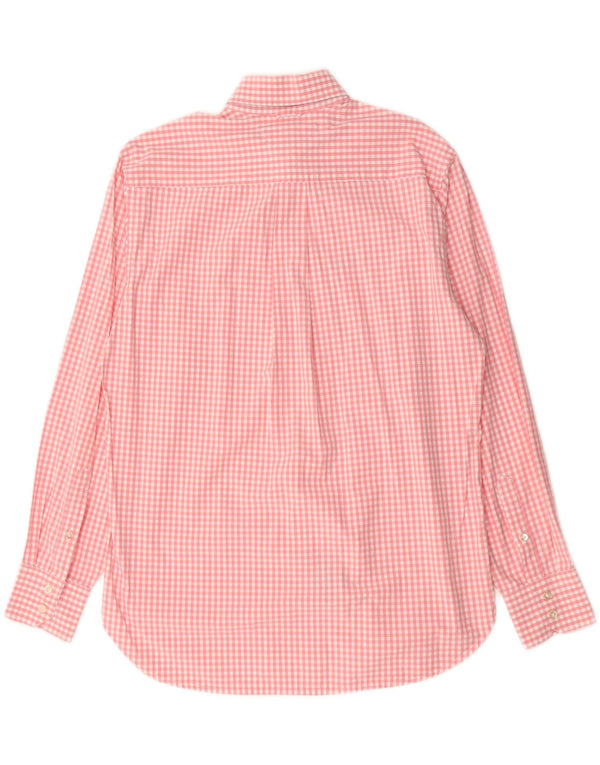 TOMMY HILFIGER Camisa de hombre de algodón a cuadros rosa medio