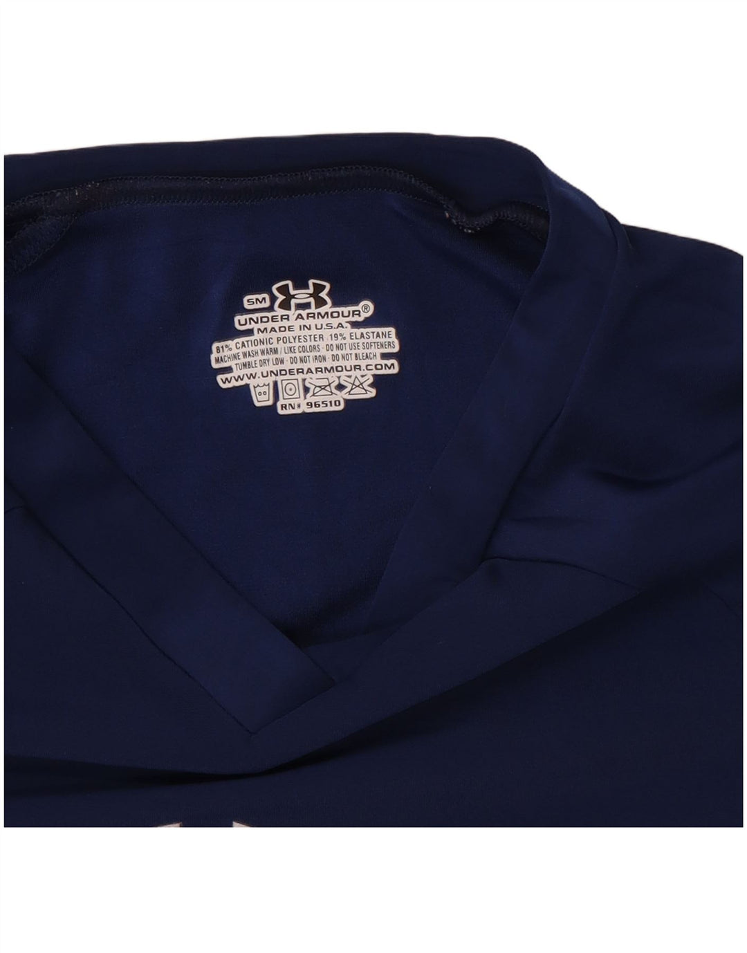 Camiseta Under Armour Mujer Top Small Azul Marino Poliéster