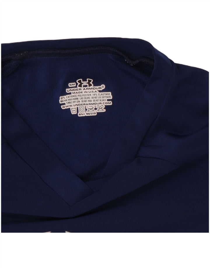 Camiseta Under Armour Mujer Top Small Azul Marino Poliéster