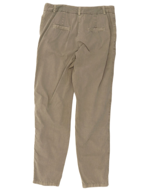 Marks & Spencer Pantalones Chinos Slim para Mujer UK 10 Small W30 L27 Algodón Caqui