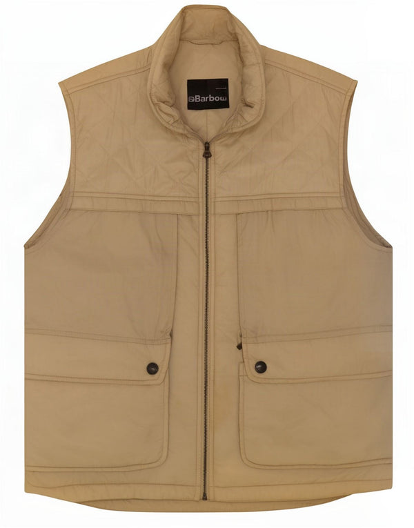 Chaleco acolchado Barbour para hombre Reino Unido 40 Grande Poliamida beige